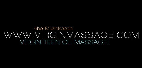  Brunette Russian teen Abel Muzhikobab first time massaged